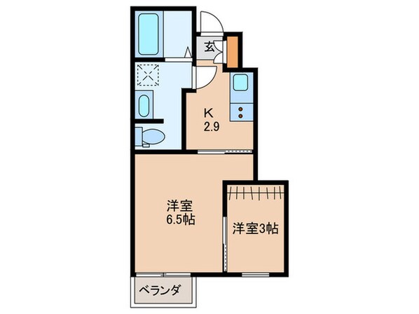 CASA上津の物件間取画像